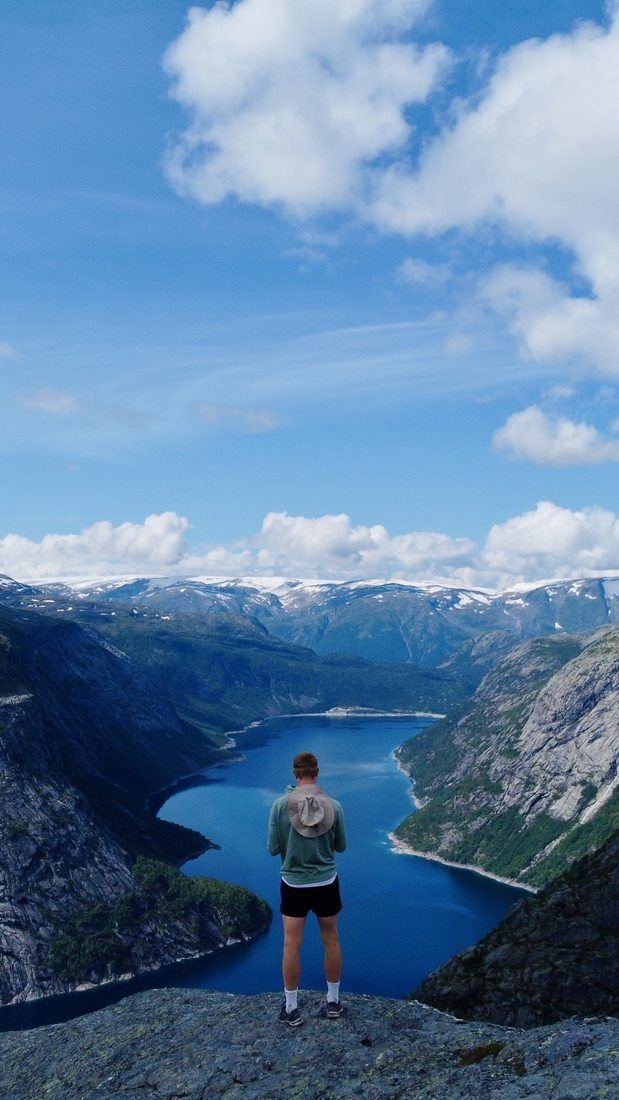 Boven het Ringedalsvatnet